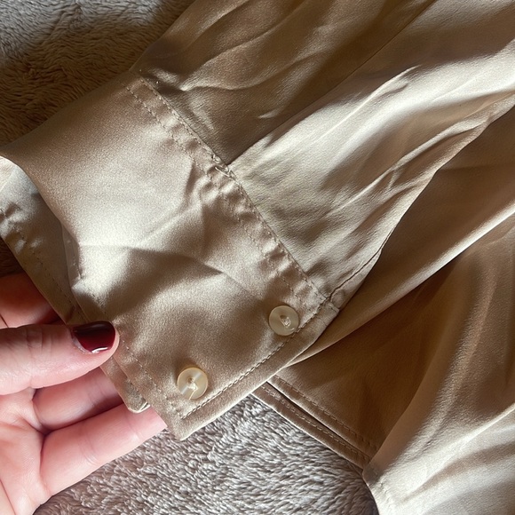 Worthington Womens Satin Blouse - Picture 4 of 4